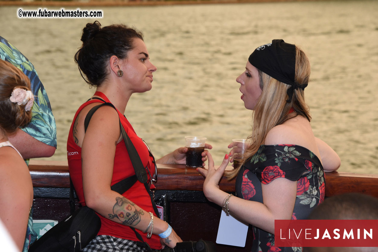 Champagne Networking Pirate Boat