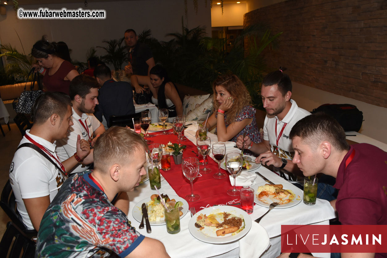 Models, Studios and Webmasters Dinner