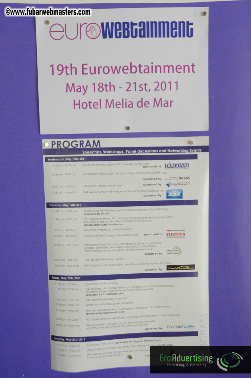 Arrivals, Registration and the Show