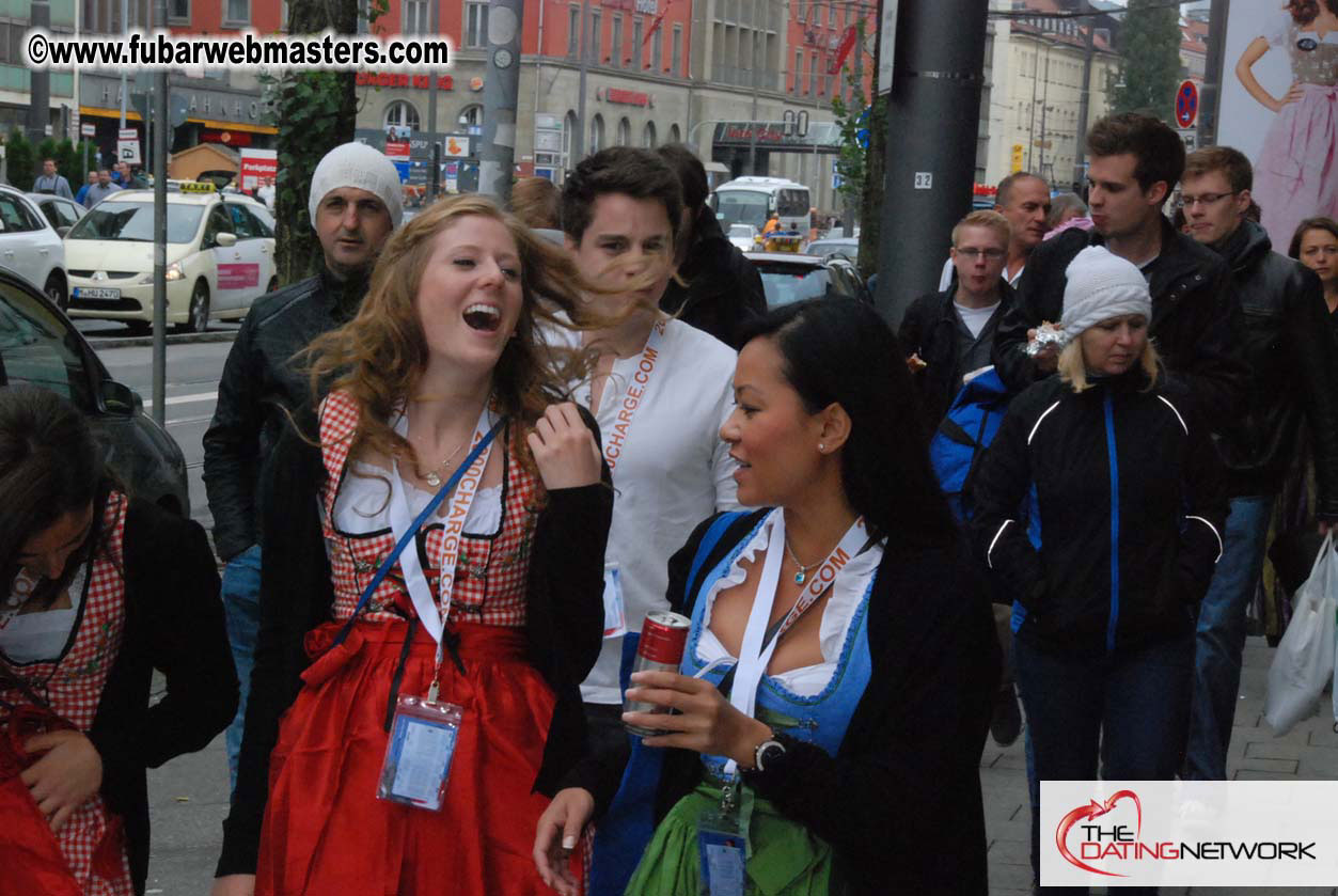 Beer tent seating in the legendary Hacker Festzelt