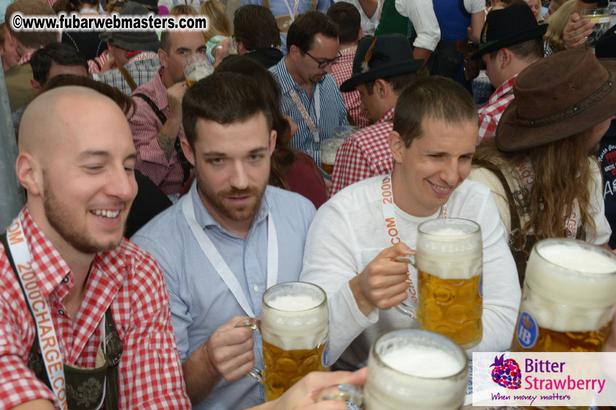 Beer tent seating in the legendary Hofbr?ñu Festze