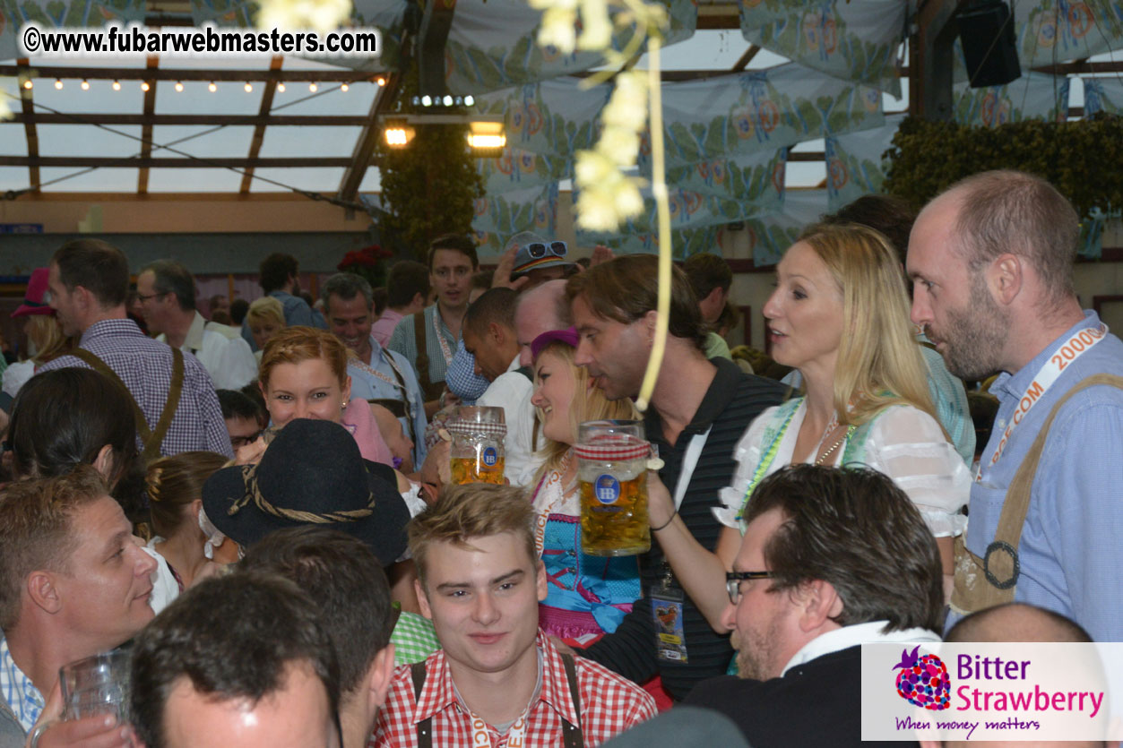 Beer tent seating in the legendary Hofbr?ñu Festze