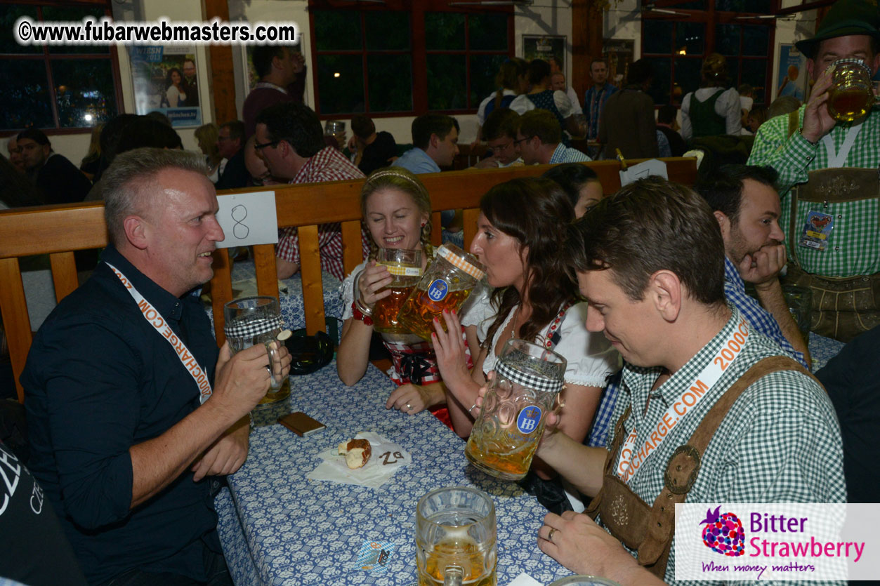 Beer tent seating in the legendary Hofbr?ñu Festze