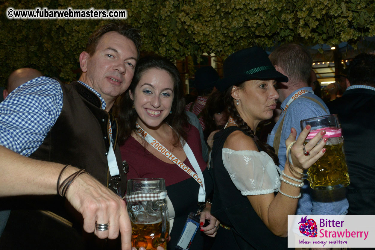 Beer tent seating in the legendary Hofbr?ñu Festze