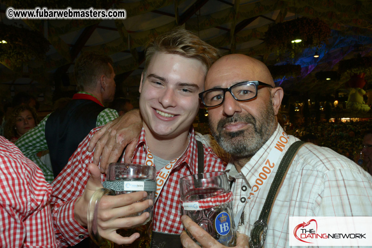 Beer tent seating in the legendary Hofbr?ñu Festze