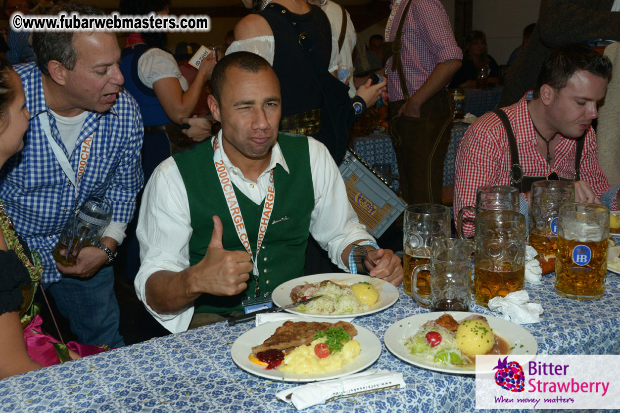 Beer tent seating in the legendary Hofbr?ñu Festze