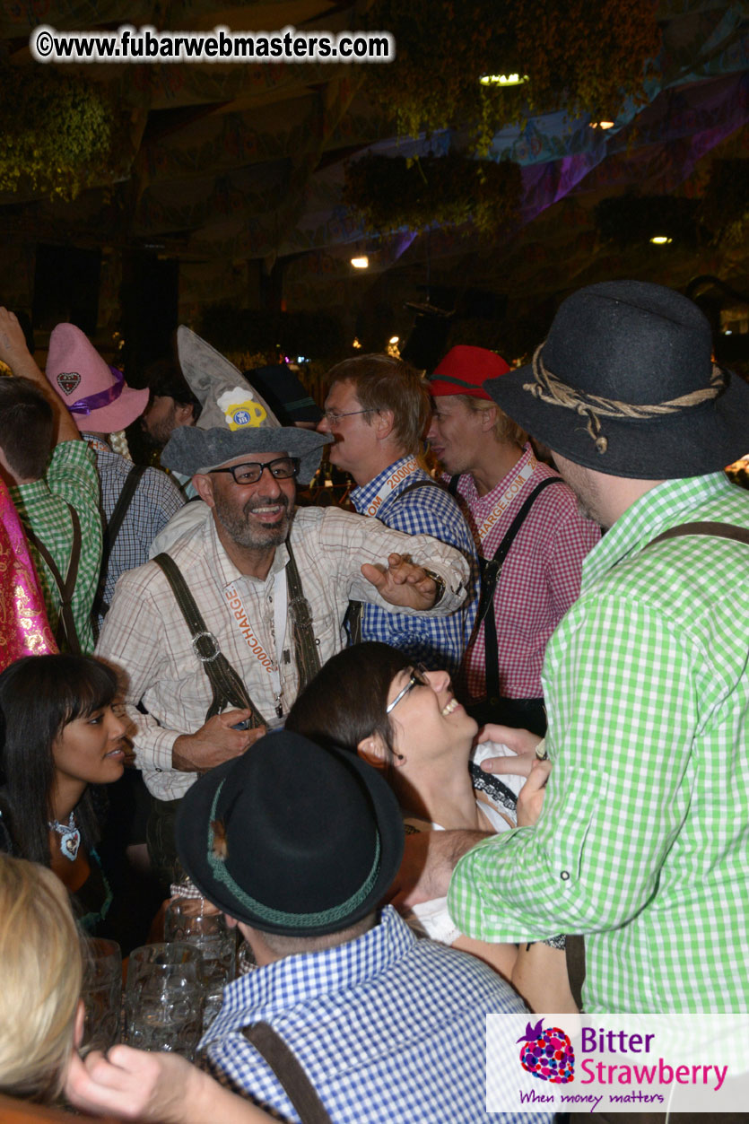 Beer tent seating in the legendary Hofbr?ñu Festze