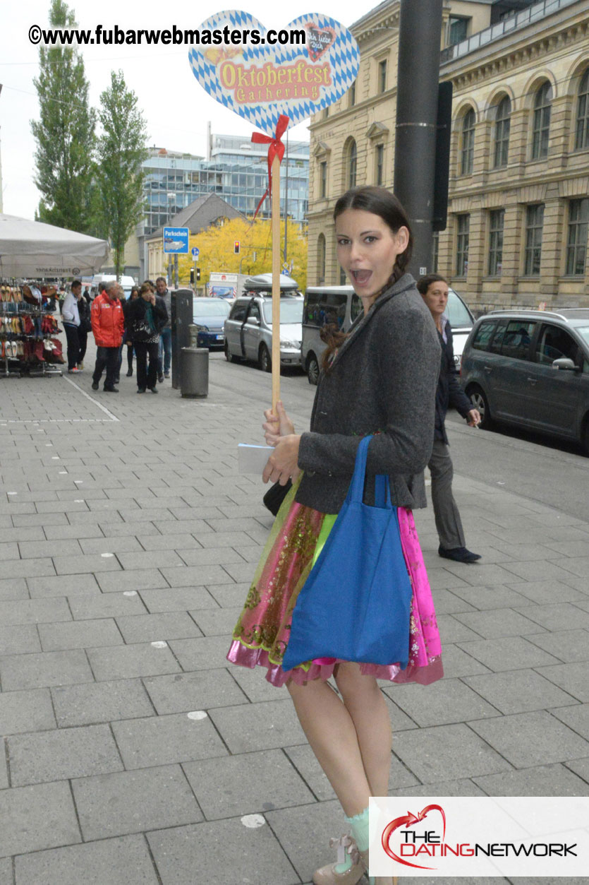 Beer tent seating in the legendary Hacker Festzelt