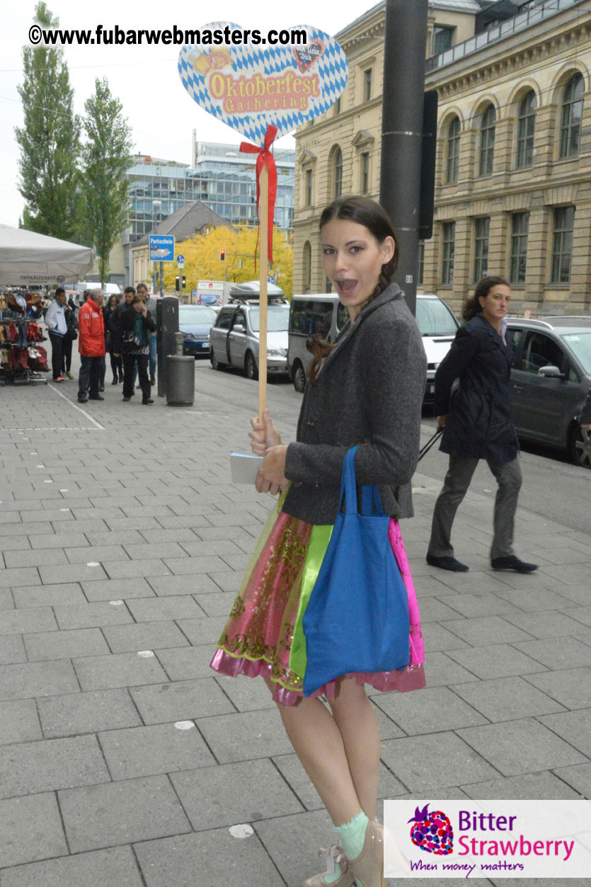 Beer tent seating in the legendary Hacker Festzelt