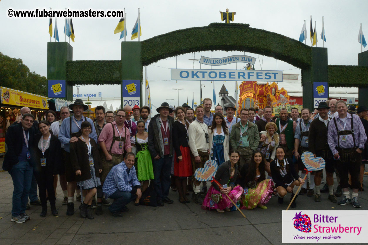 Beer tent seating in the legendary Hacker Festzelt
