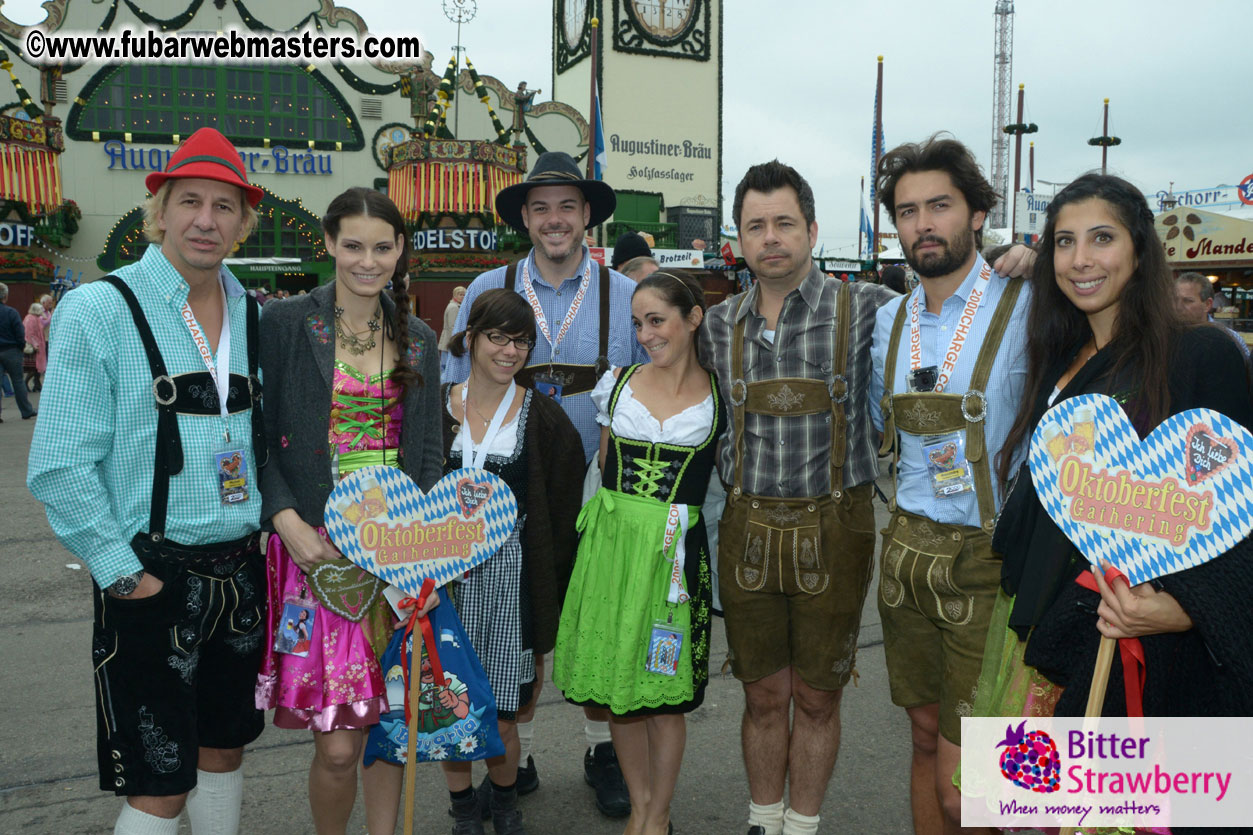 Beer tent seating in the legendary Hacker Festzelt