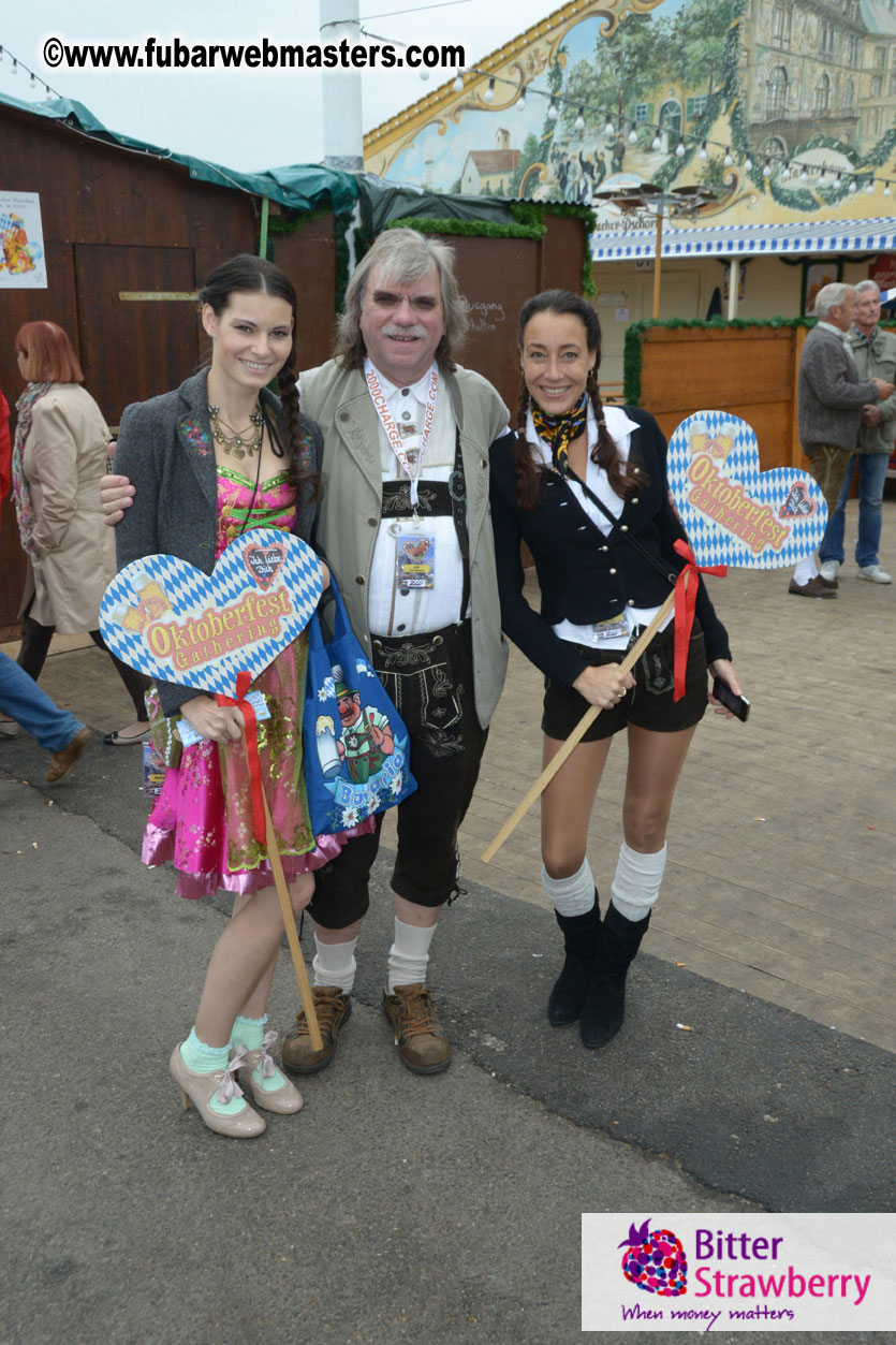 Beer tent seating in the legendary Hacker Festzelt