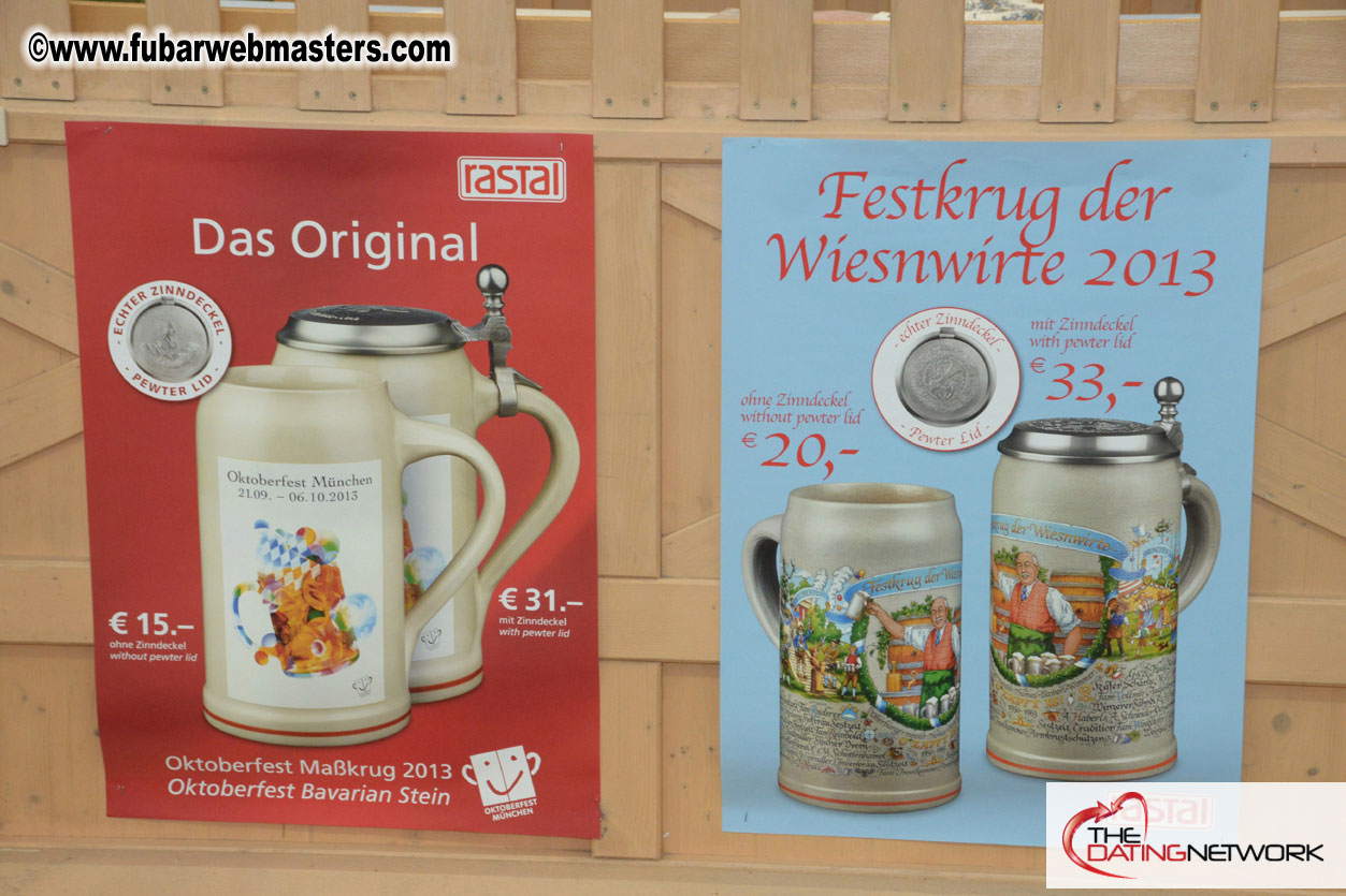 Beer tent seating in the legendary Hacker Festzelt