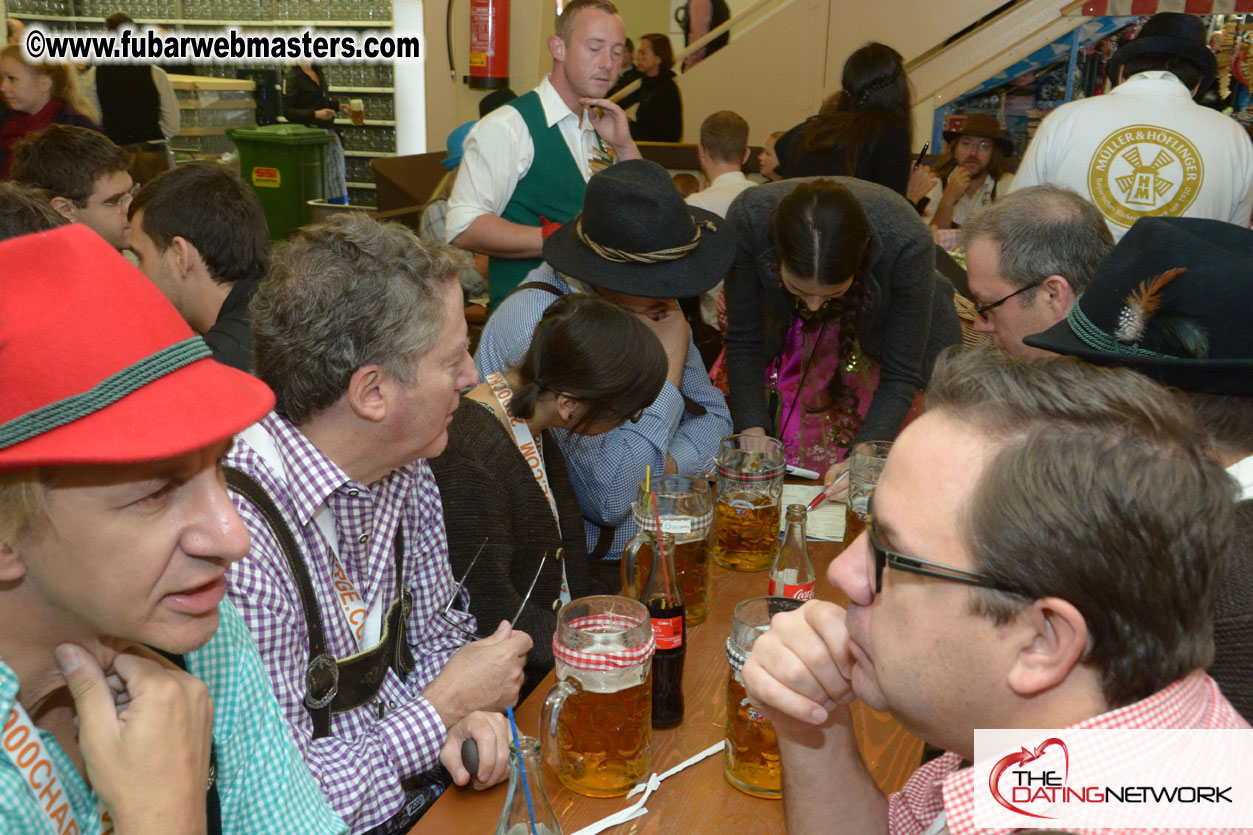 Beer tent seating in the legendary Hacker Festzelt