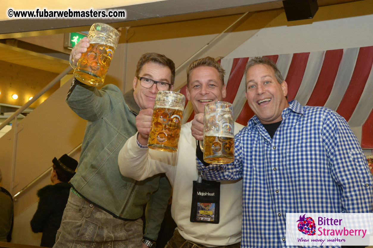 Beer tent seating in the legendary Hacker Festzelt