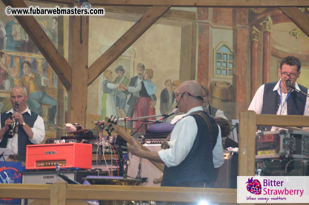 Beer tent seating in the legendary Hacker Festzelt