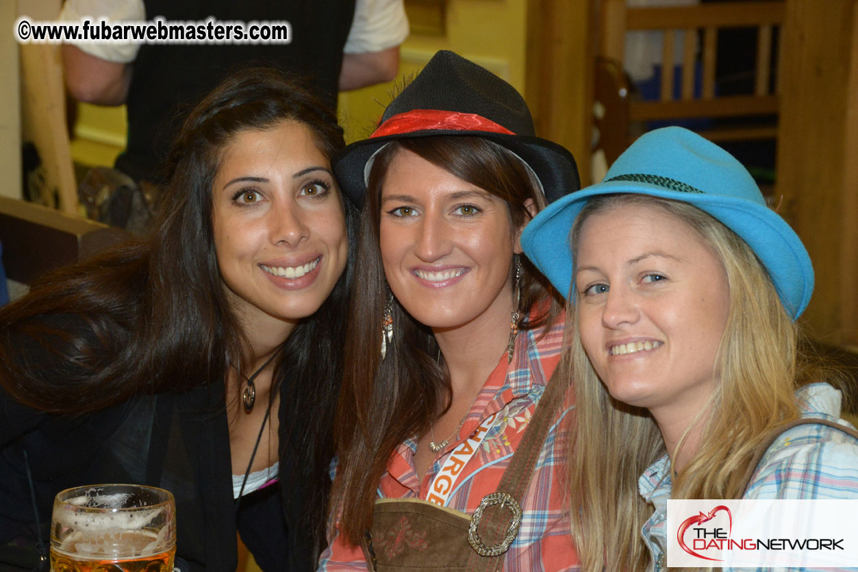 Beer tent seating in the legendary Hacker Festzelt