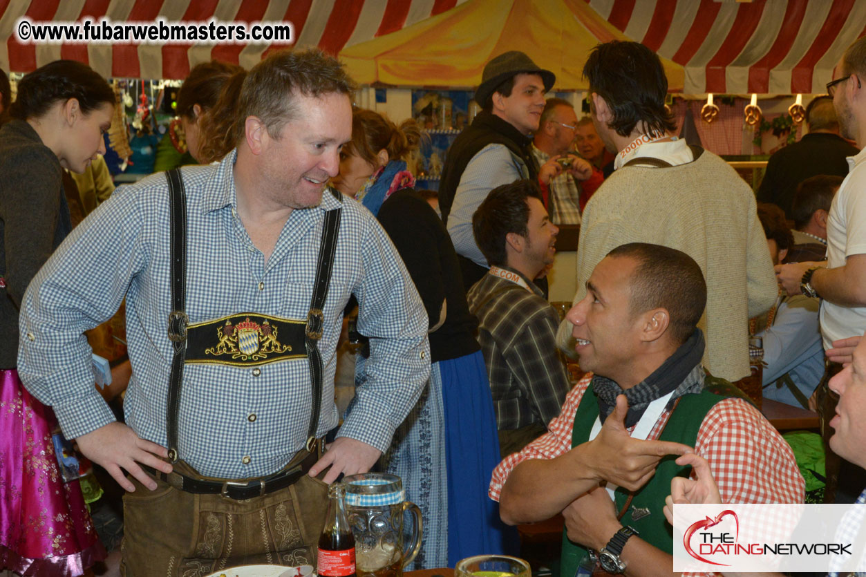 Beer tent seating in the legendary Hacker Festzelt