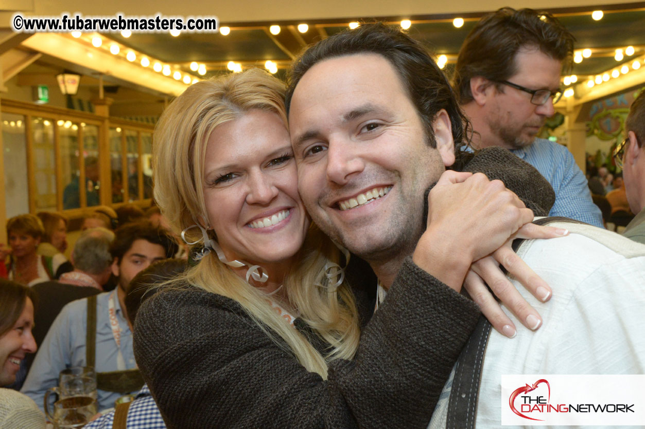 Beer tent seating in the legendary Hacker Festzelt