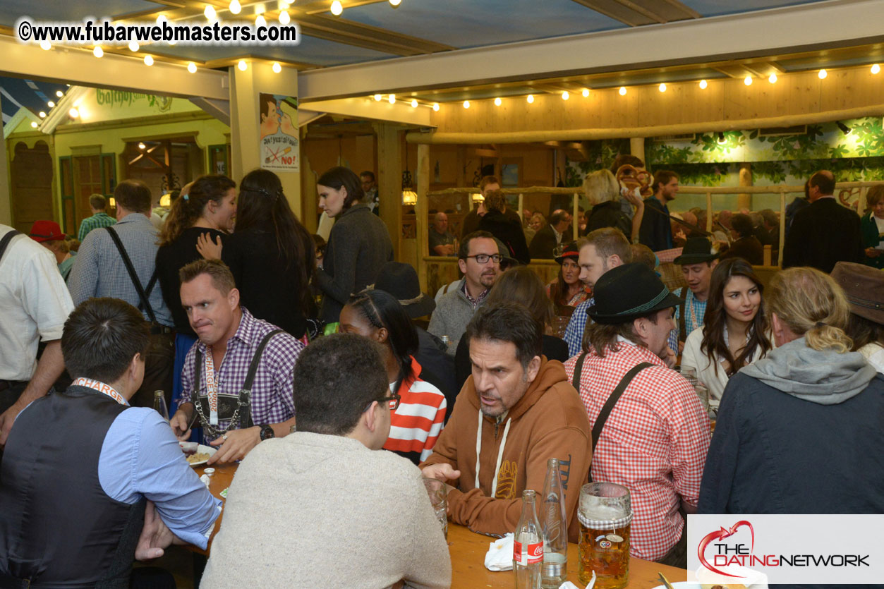 Beer tent seating in the legendary Hacker Festzelt