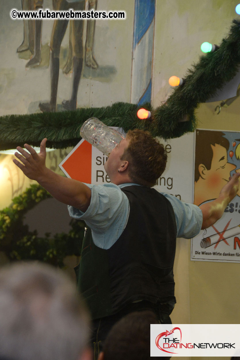Beer tent seating in the legendary Hacker Festzelt