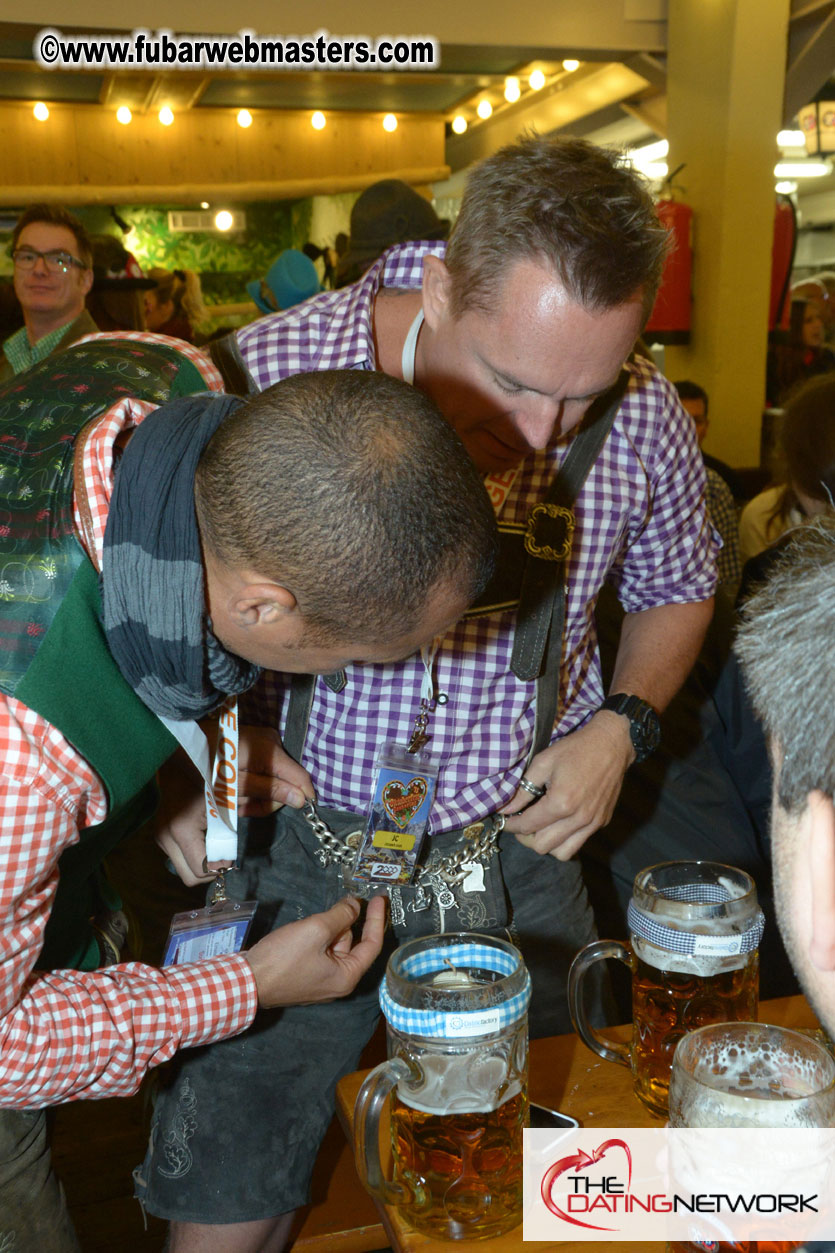 Beer tent seating in the legendary Hacker Festzelt