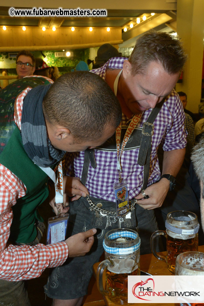 Beer tent seating in the legendary Hacker Festzelt
