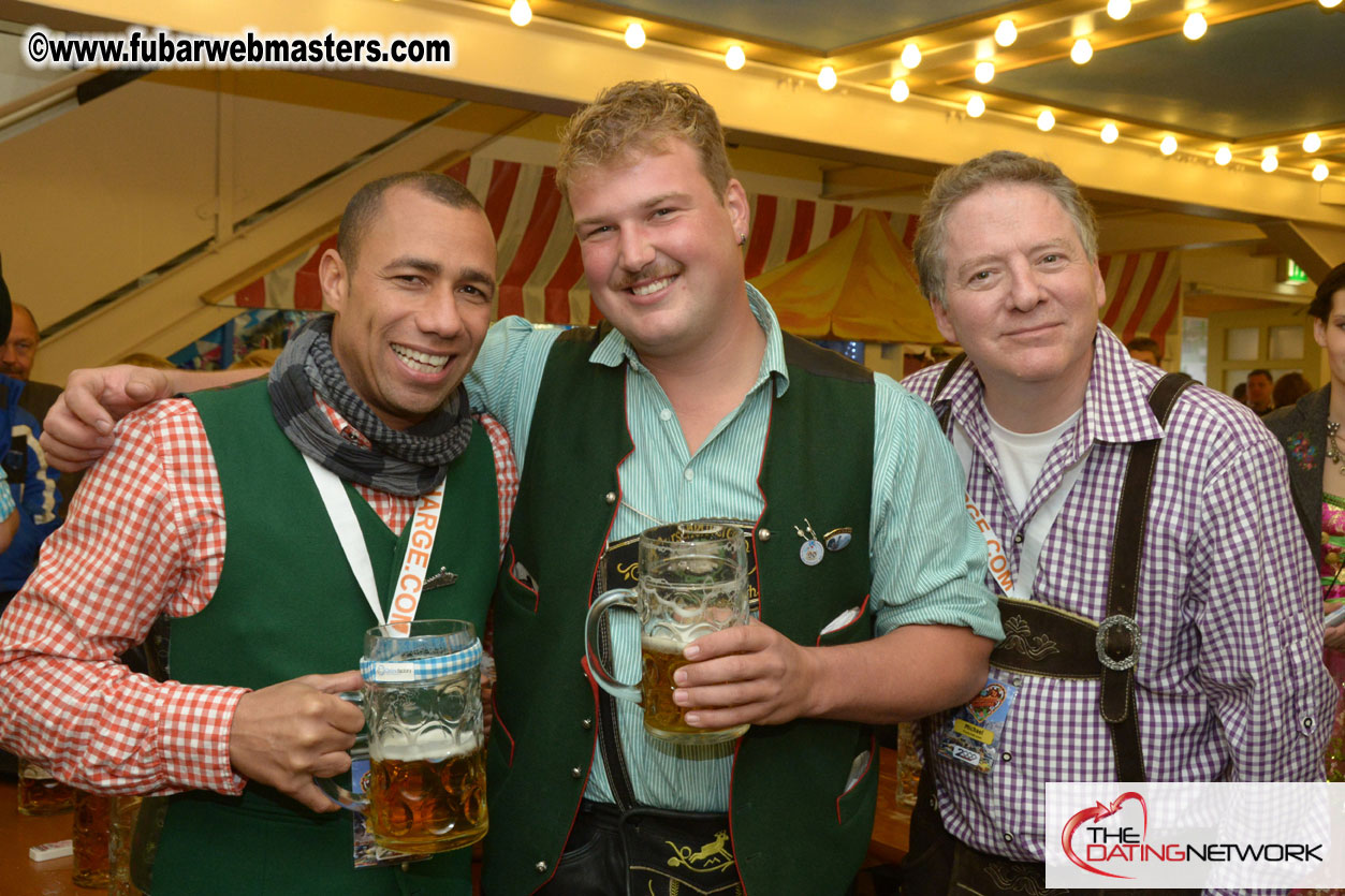Beer tent seating in the legendary Hacker Festzelt