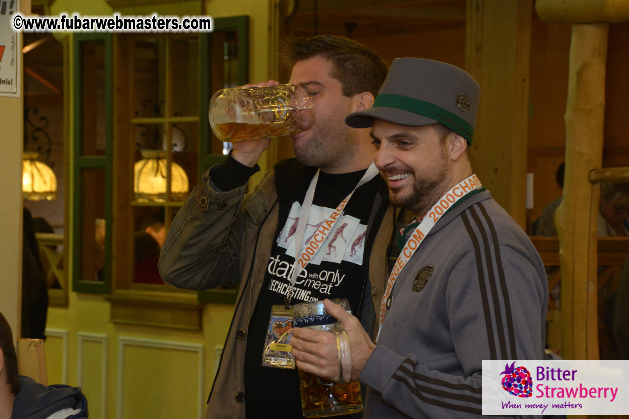 Beer tent seating in the legendary Hacker Festzelt