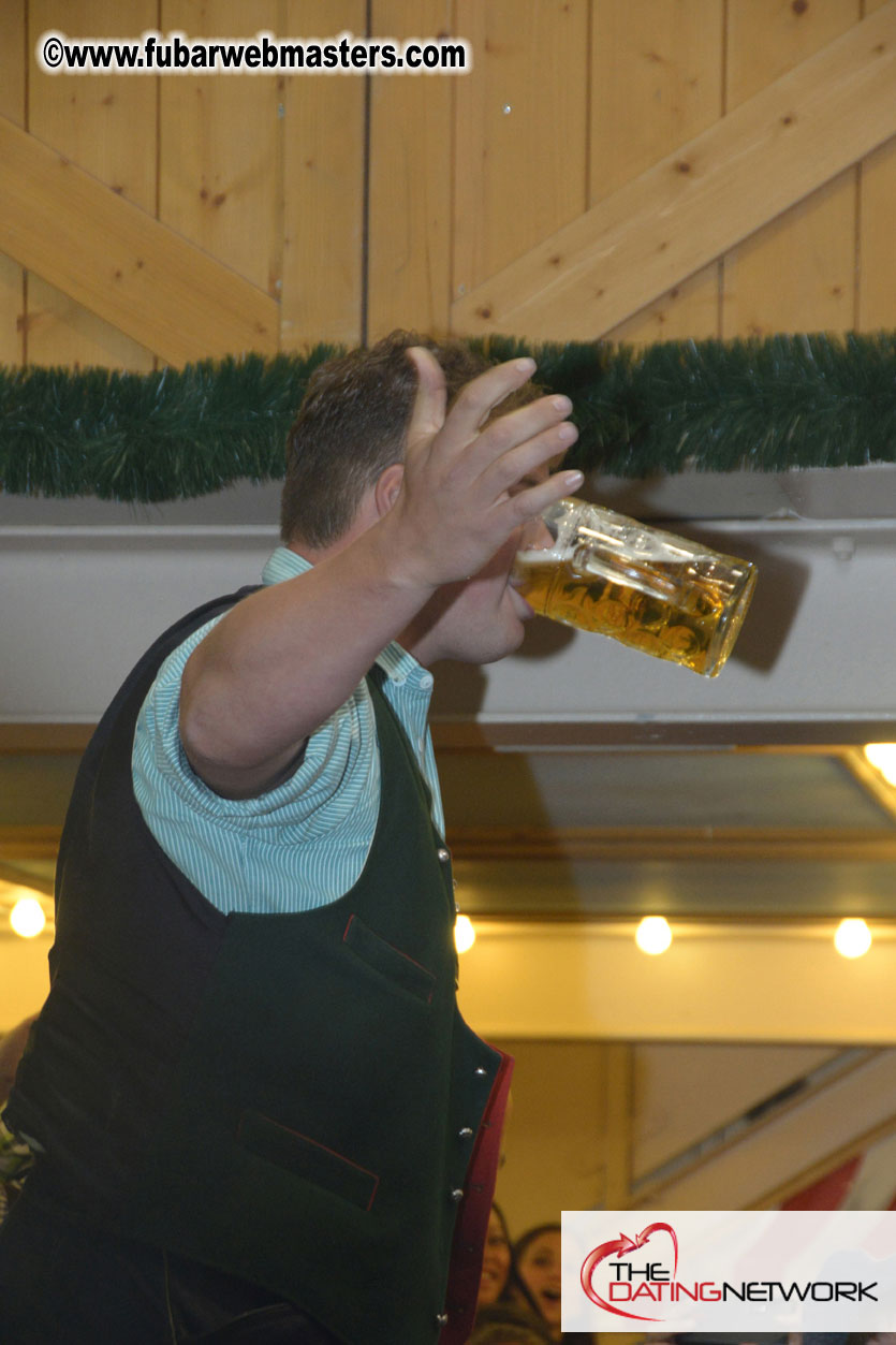Beer tent seating in the legendary Hacker Festzelt
