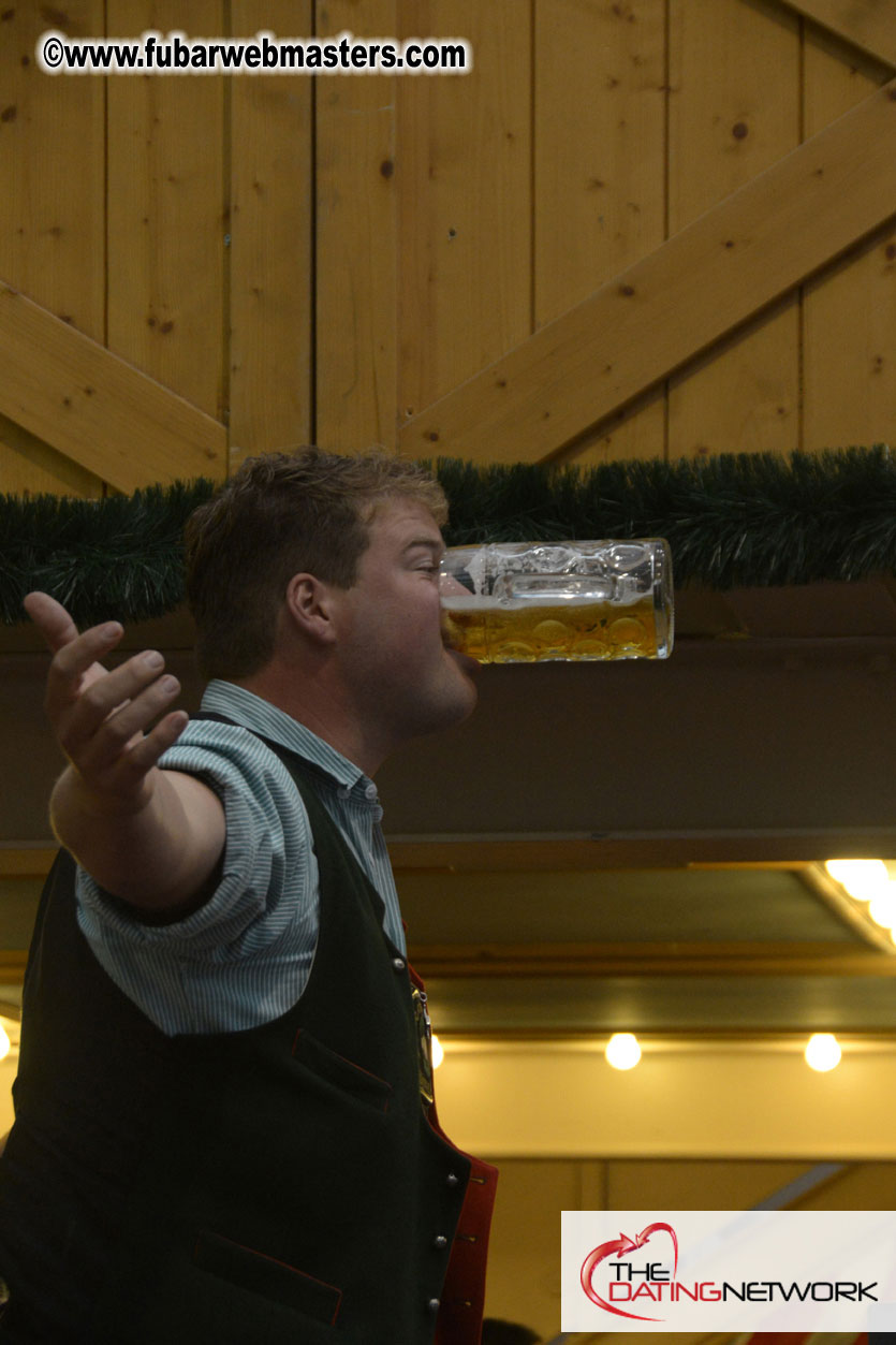 Beer tent seating in the legendary Hacker Festzelt