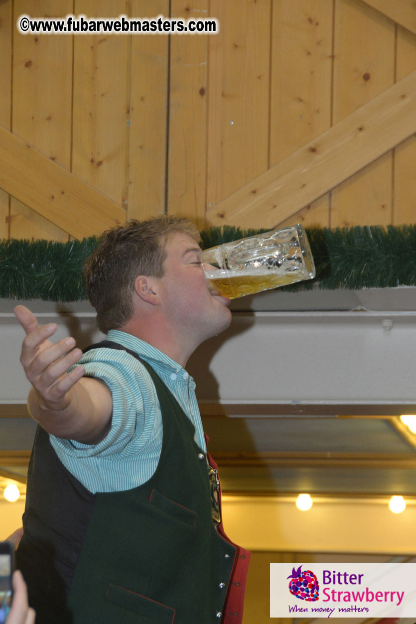 Beer tent seating in the legendary Hacker Festzelt