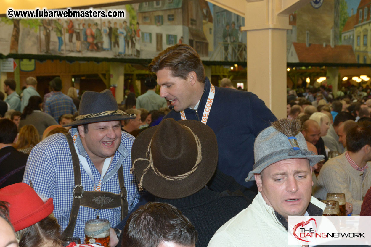 Beer tent seating in the legendary Hacker Festzelt