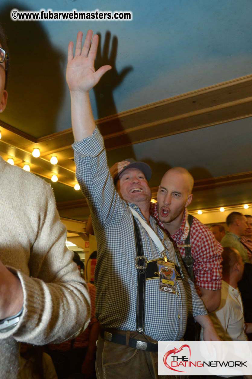 Beer tent seating in the legendary Hacker Festzelt