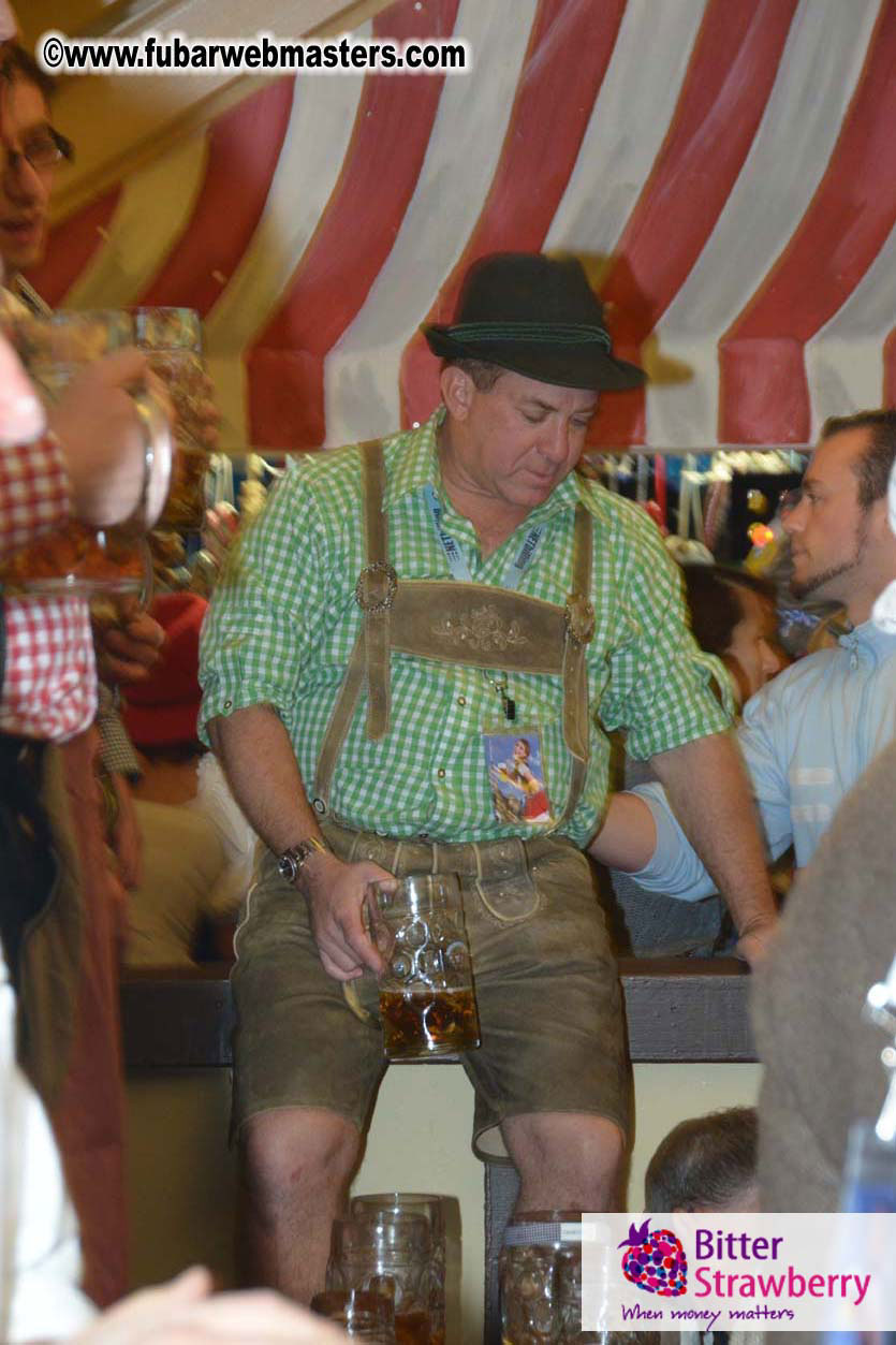 Beer tent seating in the legendary Hacker Festzelt