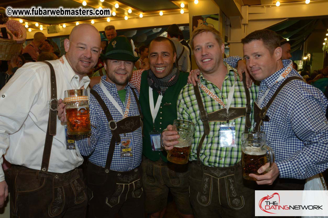Beer tent seating in the legendary Hacker Festzelt