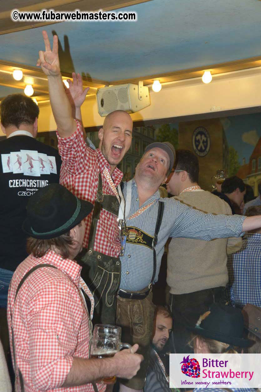 Beer tent seating in the legendary Hacker Festzelt