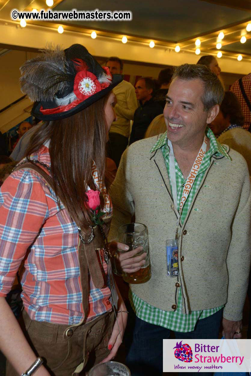 Beer tent seating in the legendary Hacker Festzelt