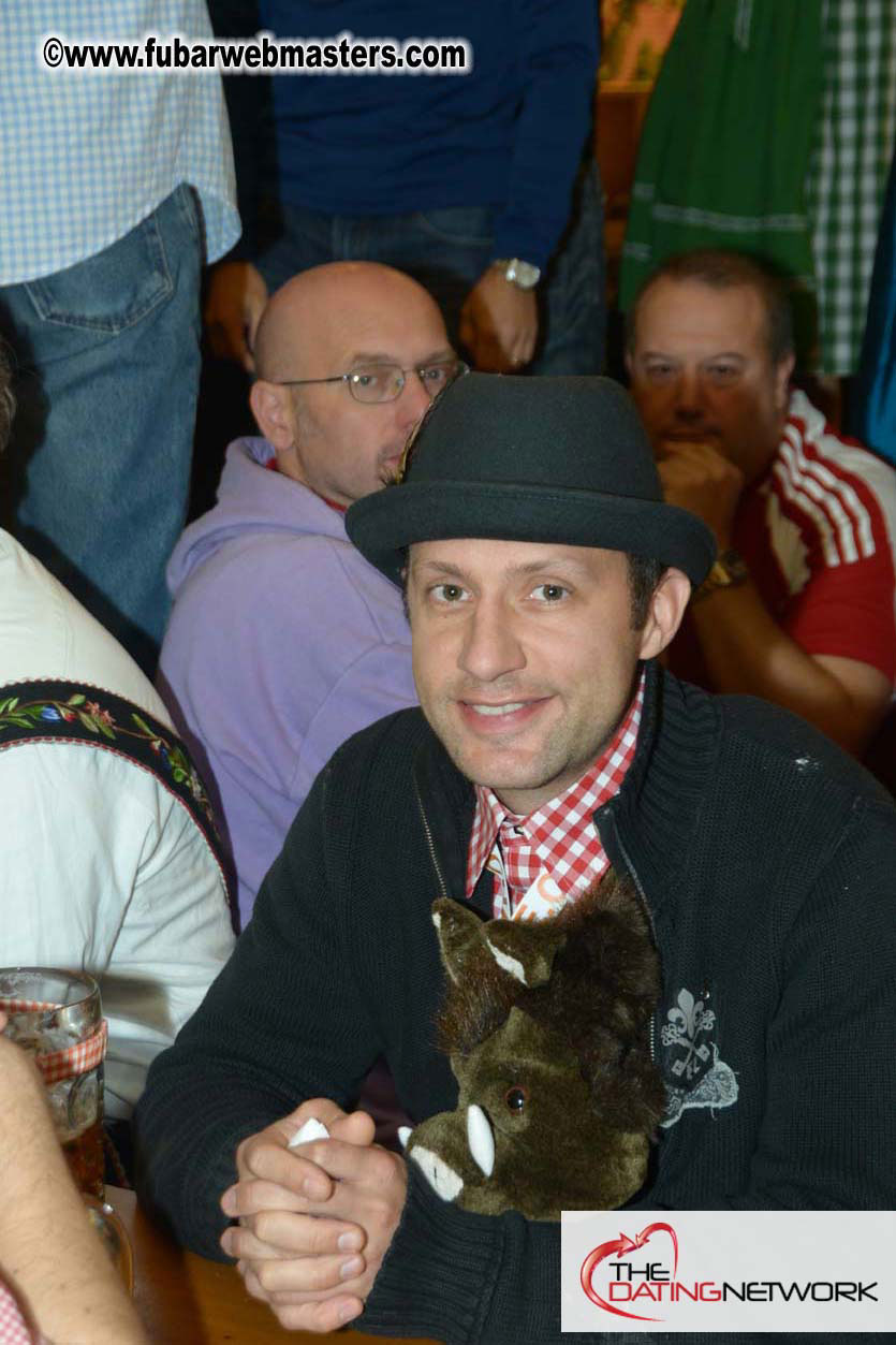 Beer tent seating in the legendary Hacker Festzelt