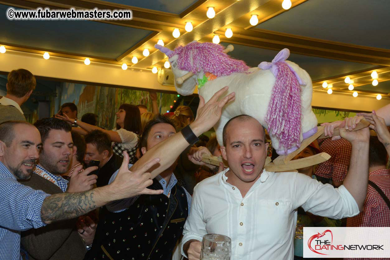 Beer tent seating in the legendary Hacker Festzelt