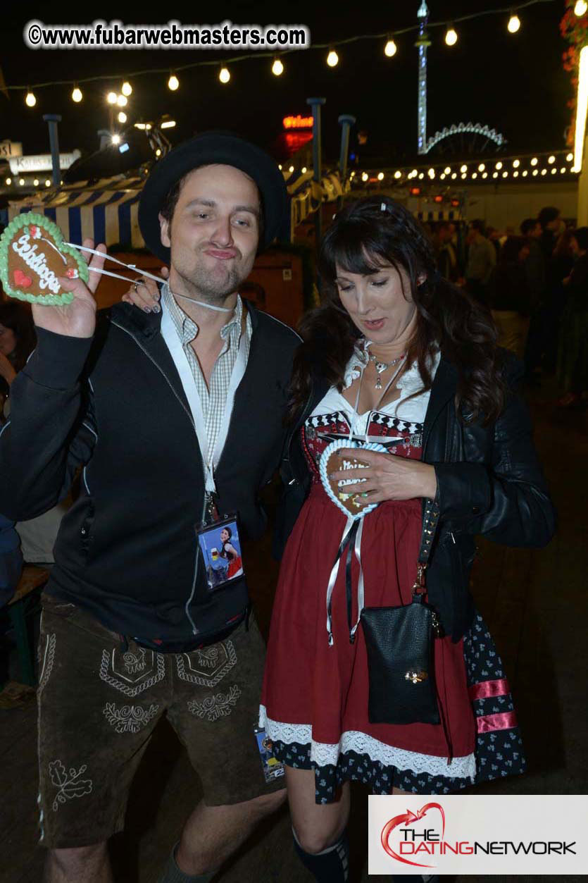 Beer tent seating in the legendary Hacker Festzelt