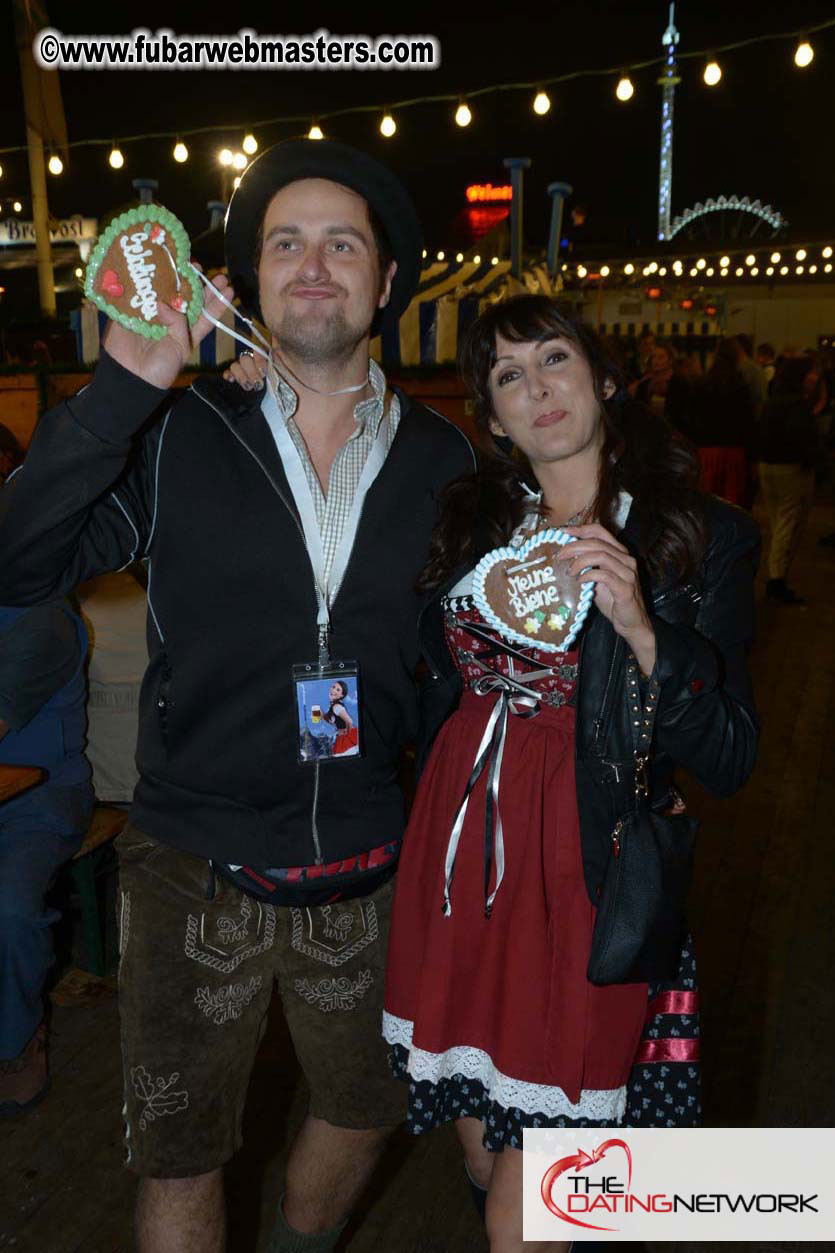 Beer tent seating in the legendary Hacker Festzelt