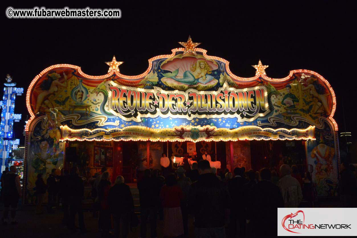 Beer tent seating in the legendary Hacker Festzelt