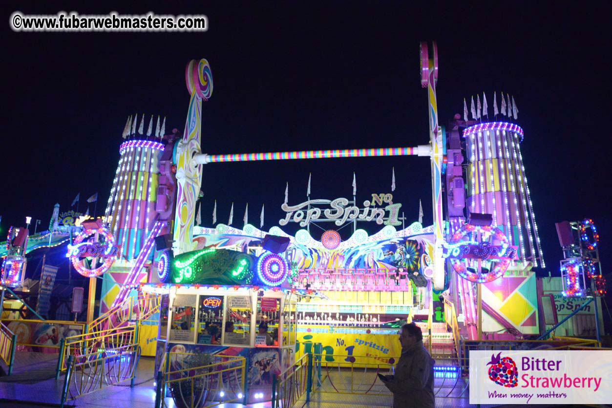 Beer tent seating in the legendary Hacker Festzelt