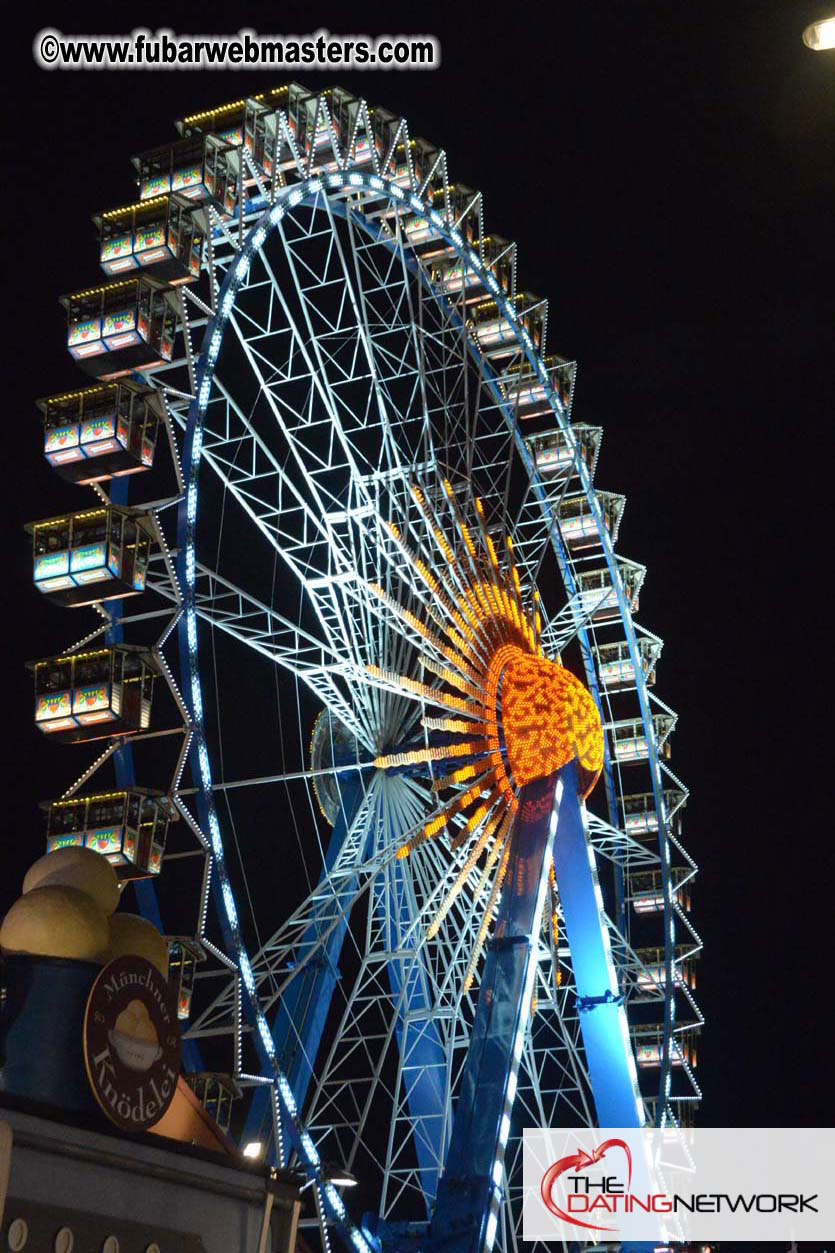 Beer tent seating in the legendary Hacker Festzelt