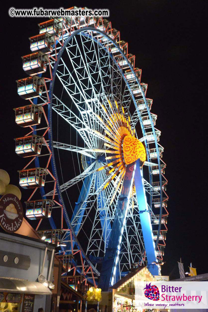 Beer tent seating in the legendary Hacker Festzelt