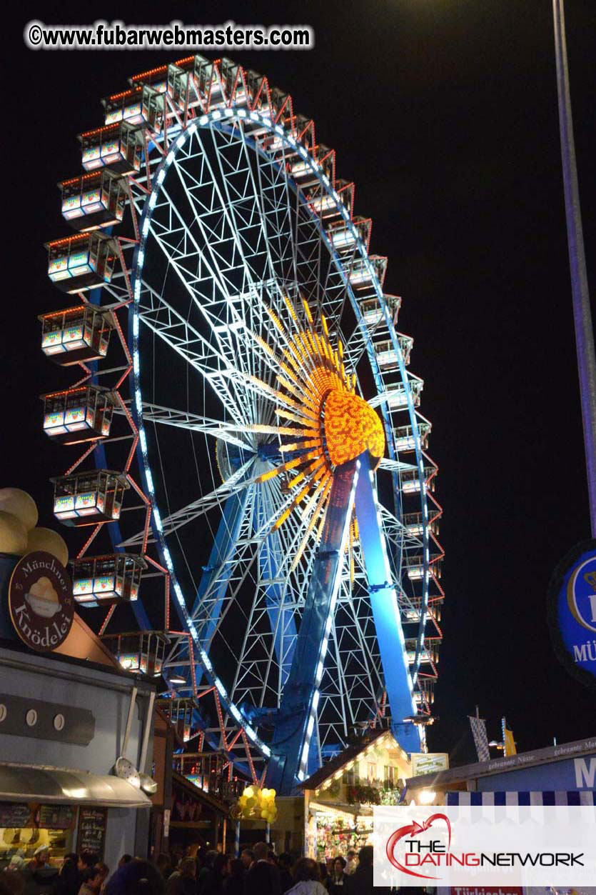Beer tent seating in the legendary Hacker Festzelt