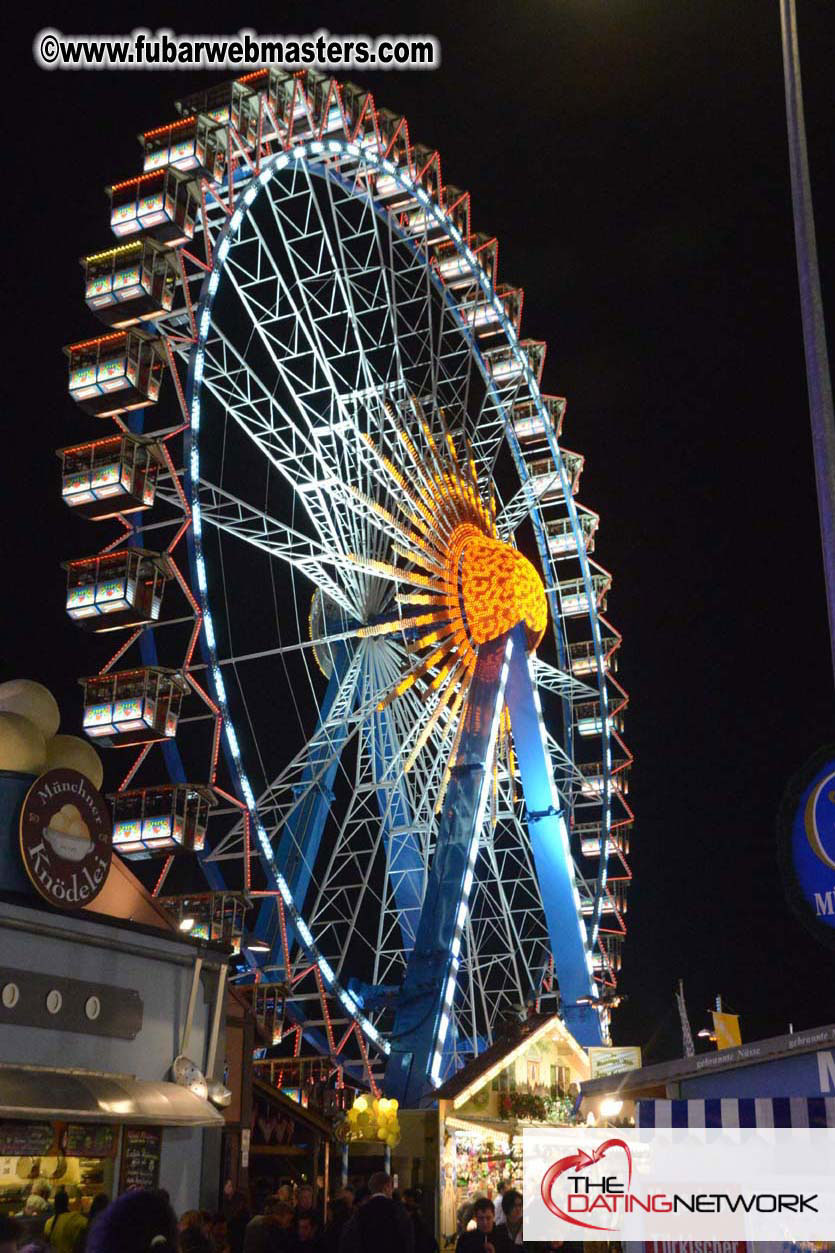 Beer tent seating in the legendary Hacker Festzelt