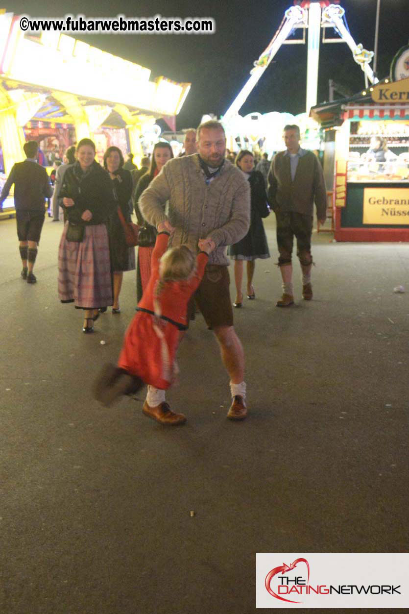 Beer tent seating in the legendary Hacker Festzelt