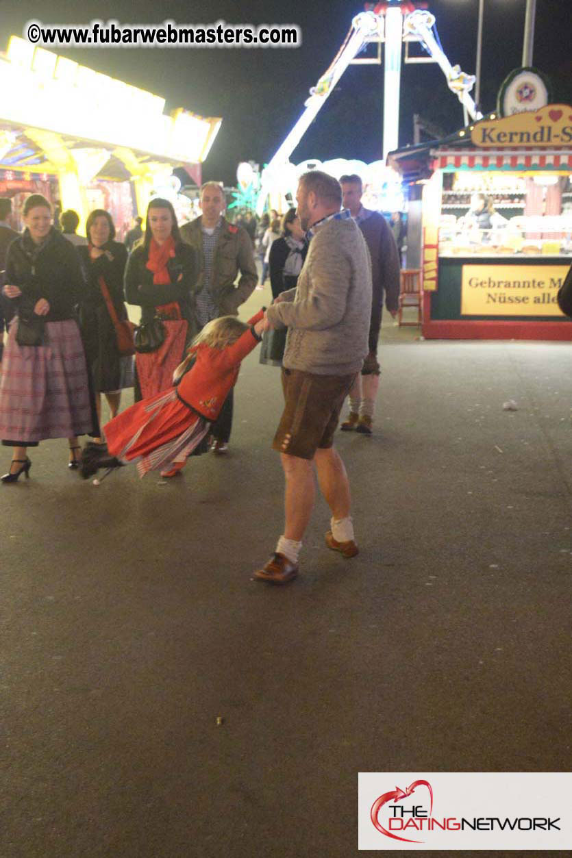 Beer tent seating in the legendary Hacker Festzelt
